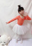 舞丘比兒童舞蹈紗裙女童半身裙短裙跳舞芭蕾舞舞裙蓬蓬裙練功服白色裙子 白色-4層軟紗 S 小碼【身高100-120cm】 曬單實(shí)拍圖