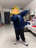 MiniPeace太平鳥童裝冬新男童休閑長褲FAGBE4B99 黑色 130cm 曬單實(shí)拍圖