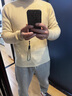 羅蒙（ROMON）半高領(lǐng)100%純羊毛衫男士秋冬新款套頭毛衣寬松休閑保暖針織打底衫 【半高領(lǐng)】YB-826駝色 XL 曬單實拍圖