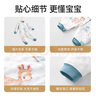 貝肽斯兒童衣服春秋款?yuàn)A棉連體衣三層空氣棉新生兒寶寶秋裝嬰兒連體衣 滑雪企鵝 66cm 曬單實(shí)拍圖