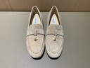NINE WEST/玖熙反絨流蘇樂福鞋女女鞋復(fù)古百搭單鞋 NF538025SK 杏色36 曬單實(shí)拍圖