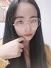 share talent素顏大框近視眼鏡框男女防藍光輕質(zhì)鈦材鏡架專(zhuān)業(yè)線(xiàn)上可配散光度數 玫瑰金框 7702 0度防藍光鏡片(免費配0-400度) 曬單實(shí)拍圖