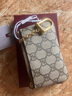 GUCCI古馳Ophidia系列鑰匙包[禮物] 米色和烏木色 均碼 曬單實(shí)拍圖