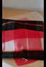 上海故事100%羊毛女士格子圍巾春秋季圍脖禮盒裝送女友生日禮物 大紅格 曬單實(shí)拍圖