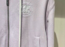 ELAND衣戀衛(wèi)衣女純棉短款連帽美式學院風上衣休閑開衫春夏款 淺紫色(88)Lavender S 160 曬單實拍圖