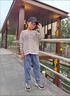 艾諾輪兒童牛仔褲男長(zhǎng)褲6一15歲中大童中小學(xué)生小男孩男童秋季天裝款休閑童裝褲子薄款休閑寬松帥氣褲子潮 字母A--春秋款 150 曬單實(shí)拍圖