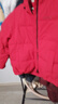 雪中飛冬季短款羽絨服女時(shí)尚簡(jiǎn)約休閑寬松邊帽保暖冬裝外套 紅色 L 曬單實(shí)拍圖
