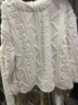 幸棉（LUCKMEEY）家居服女秋冬保暖鎖溫條紋花紋麻花長(cháng)絨睡衣情侶長(cháng)袖 女款奶白色 L （女110-140斤/男120-140斤） 曬單實(shí)拍圖