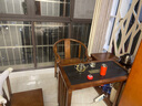 哈駱頓（HALODN）實(shí)木陽(yáng)臺茶桌茶臺燒水壺一體桌移動(dòng)茶桌可旋轉辦公功夫茶桌椅組合 旋轉茶臺桌+電器+圍椅*1月牙椅*2 長(cháng)120*寬47*高72-送貨上門(mén) 曬單實(shí)拍圖