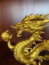 莫尼森  MOREISAN黃玉九龍玉璽擺件工藝品龍頭印章書房辦公室桌面擺件裝飾品定制 米黃玉4x7cm 曬單實拍圖