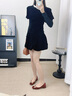 木林森（MULINSEN）女鞋淺口一腳蹬女單鞋時(shí)尚通勤百搭奶奶鞋女鞋子 酒紅色  曬單實(shí)拍圖