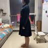 德瑪納【百褶裙】春秋季翻領(lǐng)寬松長(cháng)袖a字簡(jiǎn)約優(yōu)雅連衣裙女中長(cháng)款 曬單實(shí)拍圖