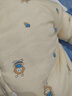 G.DUCKKIDS嬰兒包腳連體衣加棉加厚冬季款外出棉服新生純棉連腳新款夾棉衣服 夾棉加厚(S410)連體-黃 73cm 6-9個(gè)月 曬單實(shí)拍圖