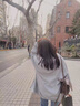 DGOV羊羔毛絨衛(wèi)衣女春秋款2025連帽寬松開衫外套加絨加厚美式高端 白灰色 棉面羊羔絨內(nèi)里zt L 100-120斤 曬單實(shí)拍圖