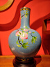 中外琺瑯美術(shù)館九桃天球花瓶 祝壽佳品生日禮物 景泰藍桌面擺件禮品生日禮物賀壽 曬單實(shí)拍圖