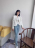 俞兆林新中式國風短外套女2025春秋新款小個子感洋氣小香風西裝上衣 白色 M 【建議85-115斤】 曬單實拍圖