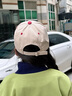 SOMUBAY兒童棒球帽子春秋季防曬遮陽薄款透氣男孩女寶寶夏天戶外鴨舌帽潮 卡其色 均碼 均碼(48-54CM) 曬單實拍圖