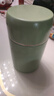 恩爾美（nRMEi）燜燒杯大容量316不銹鋼雙層保溫飯盒桶燜粥銀耳羹悶燒壺罐1000ml 綠色【316+菜隔+餐具包】 1000ml 曬單實拍圖