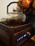 高茗新中式圍爐煮茶器具全套裝家用室內高端胡桃木電陶爐煮茶爐子茶壺 樓閣電陶爐+烤網(wǎng)+四君子壺 1000ml 曬單實(shí)拍圖
