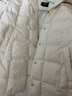 德瑪納【50D棉感仿記憶】冬季輕奢磨砂絨感90鴨絨漸變格紋羽絨服女 曬單實(shí)拍圖