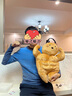 嬰果小島蟑螂肌肉小強毛絨玩具娃娃公仔搞怪玩偶七夕生日禮物男女生送閨蜜 肌肉小強 【58cm高 四塊腹肌】 曬單實拍圖