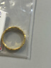 金至尊（3D-GOLD)實心素圈戒指黃金戒指女款999足金古法金戒指七夕禮物計價 12圈號-4.04克(配珠寶禮盒） 曬單實拍圖