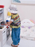 齊齊熊【2025春裝新品】齊齊熊寶寶褲子春季男童軟牛仔褲休閑褲兒童長(cháng)褲 曬單實(shí)拍圖