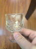 維諾亞迷你ins高腳刻花一兩小酒杯玻璃杯復古烈酒酒杯一口杯50毫升家用 鉆石小酒杯【裝】 6只 曬單實(shí)拍圖