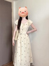 CTOX法式碎花泡泡袖連衣裙子女夏季2025年新款小眾氛圍感氣質(zhì)絕美長(zhǎng)裙 【米白色】 L 100-120斤 曬單實(shí)拍圖