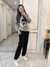 LPOX冬季羊羔絨加絨加厚運(yùn)動(dòng)小腳褲子女秋冬衛(wèi)褲2025新款外穿休閑棉褲 羊羔絨黑色常規(guī)款 M [建議96-109斤] 曬單實(shí)拍圖