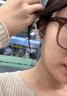 BJYL男士耳釘男款潮流小眾單只簡約風(fēng)迷你耳棒時尚耳骨釘耳飾品養(yǎng)耳洞 黑色一對 曬單實拍圖