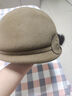 上海故事純羊毛帽子女秋冬季加厚保暖毛呢禮帽復古經(jīng)典長(cháng)短檐小禮帽簡(jiǎn)約蝴蝶結時(shí)尚百搭 SSS22MZ17 駝色 曬單實(shí)拍圖