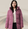 坦博爾羽絨服媽媽款中長舒適保暖加厚中老年女士外套510506Z 紫羅蘭 175 曬單實(shí)拍圖
