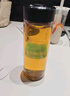 希諾單層玻璃杯便攜提環(huán)水杯男家用辦公泡茶杯子XN-6069黑色 550mL 曬單實拍圖