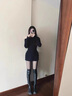 雅鹿黑透膚光腿神器女士秋冬水光裸感加絨打底保暖褲春秋薄款絲襪連褲 【連腳】透黑+透灰 2條 120克不加絨春秋款【15-30度】 曬單實(shí)拍圖