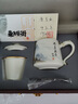 典躍手繪羊脂玉瓷茶杯高檔描金白瓷茶水分離泡茶杯過濾辦公室老板杯 大師手工-尊享杯(源遠流長) 曬單實拍圖