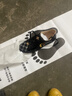 酷奇珀蒂品牌黑色棋盤(pán)格男板鞋秋冬款時(shí)尚刺繡輕奢質(zhì)感金屬潮流百搭休閑鞋 黑色 39 （偏大一碼） 曬單實(shí)拍圖