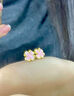 中國黃金（CHINA GOLD）幸運四葉草黃金耳釘女足金養(yǎng)耳洞耳飾生日禮物送女朋友老婆 熱戀推薦-少女粉幸運四葉草耳釘+摯愛禮盒【紀念品】 曬單實拍圖