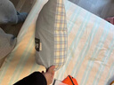 雅鹿全棉抱枕被子兩用二合一冬季加厚汽車(chē)載靠墊大號辦公室午睡空調被 簡(jiǎn)約藍【100%全棉面料】 48cm*48cm 大號普通款【展開(kāi)145x195 曬單實(shí)拍圖
