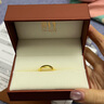 周生生素圈光身面活口泥鰍背黃金戒指 足金開(kāi)口戒情侶結婚對戒09141R 7.65克(含工費160元) 曬單實(shí)拍圖
