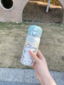 啟諾高顏值雙飲保溫杯316不銹鋼女生可愛吸管杯小學(xué)生上學(xué)用便攜水杯 綠色350ml 曬單實拍圖