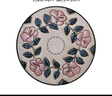 美濃燒 日本原裝進(jìn)口碗碟盤(pán)日式餐具手繪玫瑰花紋碗碟餐具 中盤(pán)【20.4*4.5CM】 曬單實(shí)拍圖
