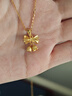 六桂福珠寶黃金吊墜女款足金999.9鈴蘭花吊墜掛墜項(xiàng)鏈生日禮物 1.90g 曬單實(shí)拍圖