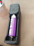 神火（SupFire）18650鋰電池手電筒專用充電3.7v大容量2000毫安動力電蚊拍頭燈AB2 2個紫電池+雙槽充 曬單實拍圖