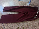 真維斯（Jeanswest）休閑衛褲男2026夏季新款寬松直筒闊腿褲美式潮牌運動(dòng)長(cháng)褲子 0357酒紅色 L 曬單實(shí)拍圖
