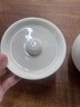 祥業(yè)家用大容量耐高溫陶瓷砂鍋煲湯隔水燉盅鍋熬粥養(yǎng)生湯煲瓦罐土鍋 橢圓雙耳燉罐(白)-小 800ml 曬單實(shí)拍圖