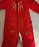 迪士尼（Disney）寶寶滿(mǎn)月抓周新年紅色拜年服夾棉保暖加絨連體衣爬服嬰兒衣服 紅色 73cm (建議6-9個(gè)月身高66-73cm） 曬單實(shí)拍圖