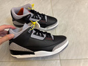 耐克NIKE男休閑鞋喬丹AJ3 JORDAN 3爆裂紋運(yùn)動(dòng)鞋DN3707-010黑白灰44 曬單實(shí)拍圖