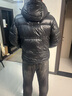 天石鵝鎧甲冬季戶(hù)外白鵝絨羽絨服男士女款可拆卸帽加厚東北嚴寒G320 黑色 男女同款 2XL (185/104A) 曬單實(shí)拍圖