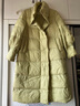 太平鳥(niǎo)輕薄長(cháng)泡芙羽絨服女冬軟糯蓬松保暖白鴨絨 黃綠 S 曬單實(shí)拍圖